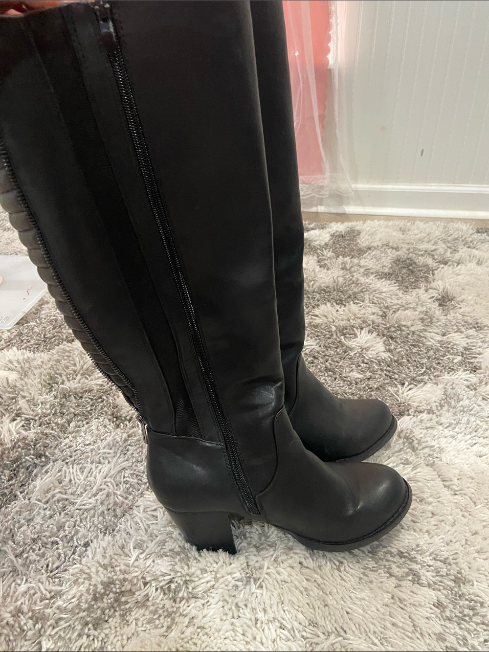 Torrid Black Over-the-Knee Block Heel Boots size 8.5